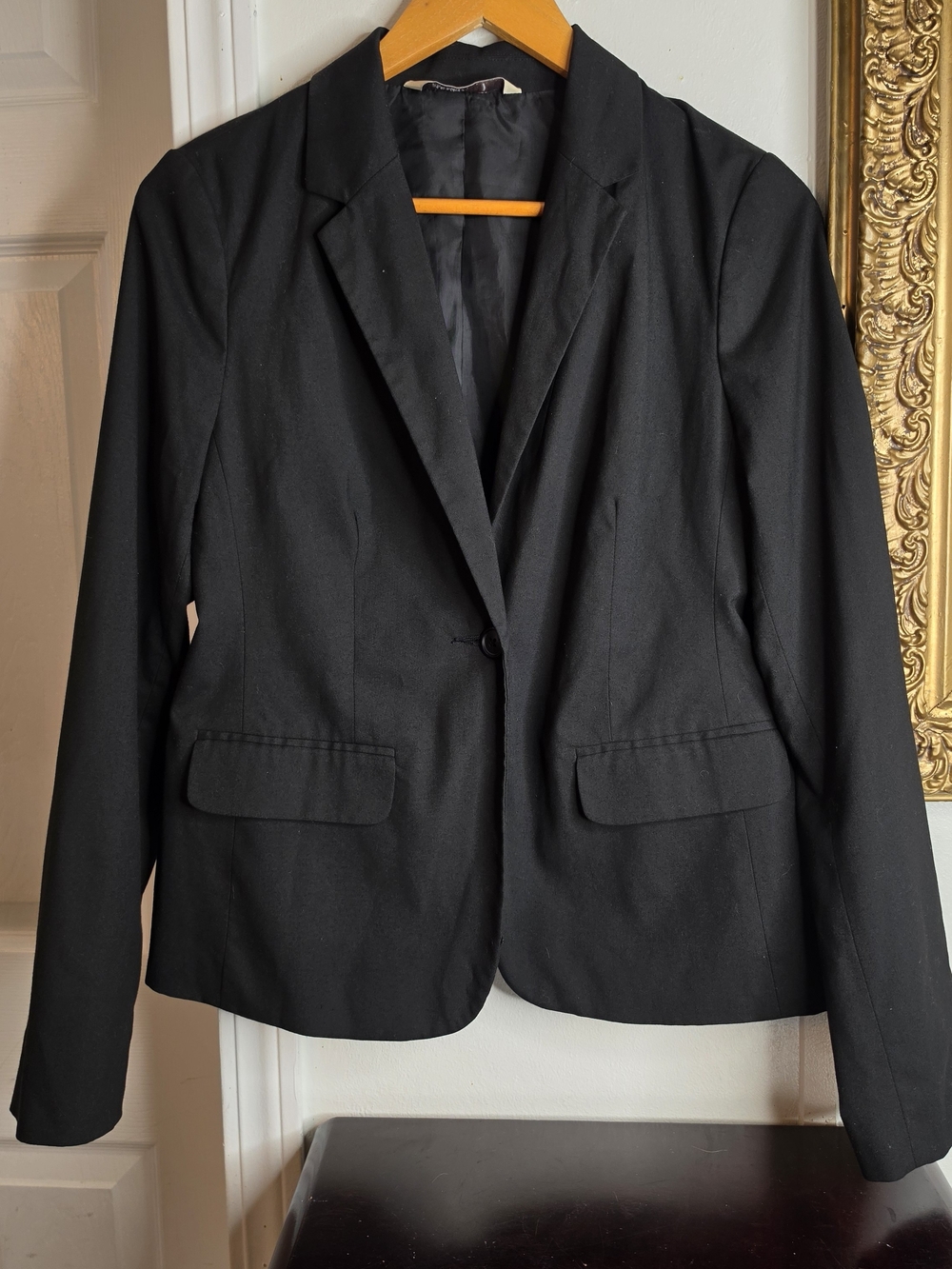 Old Navy Black Single-Button Blazer Jacket
